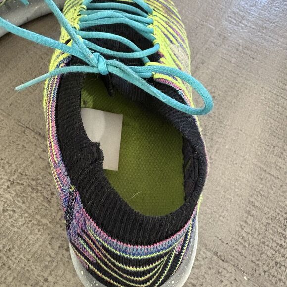 Nike Free RN Motion Flyknit Women's US 8 Blue Purple Running Shoes 834585-006 - Picture 7 of 9